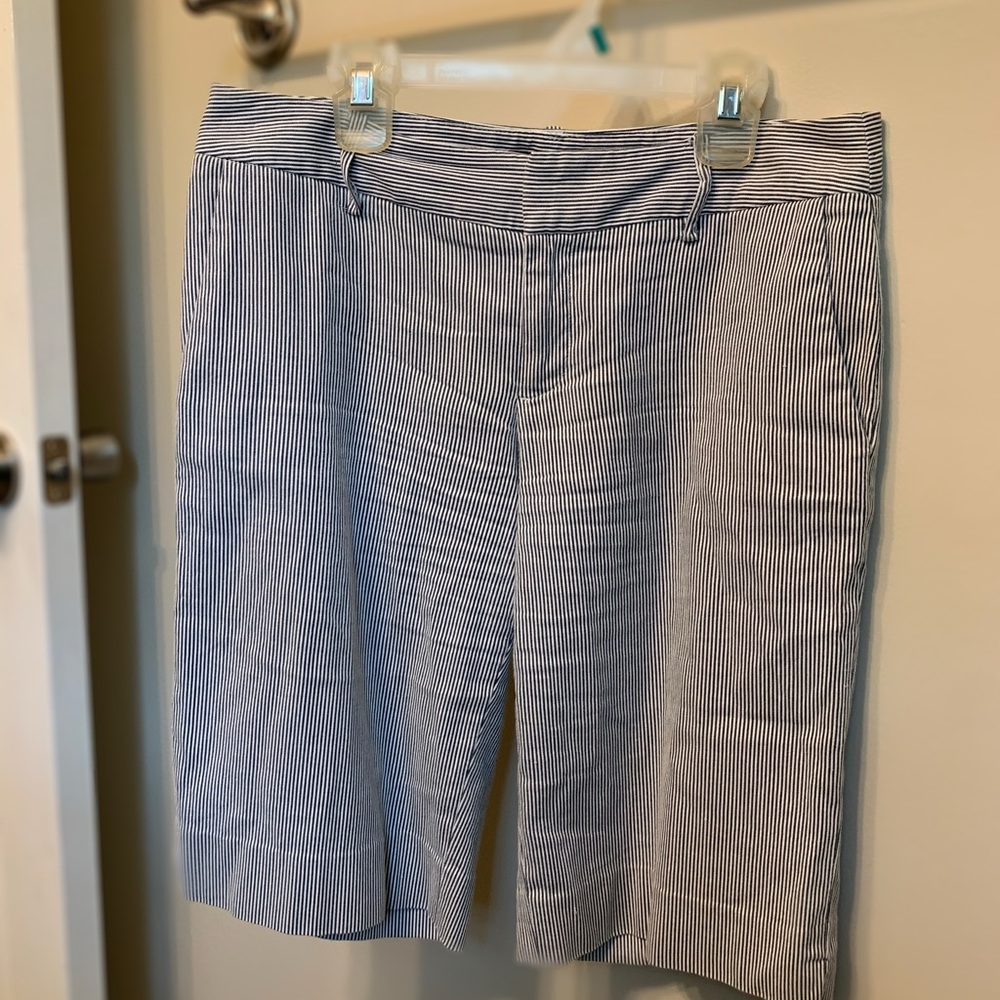 Banana Republic pinstripe Bermuda shorts